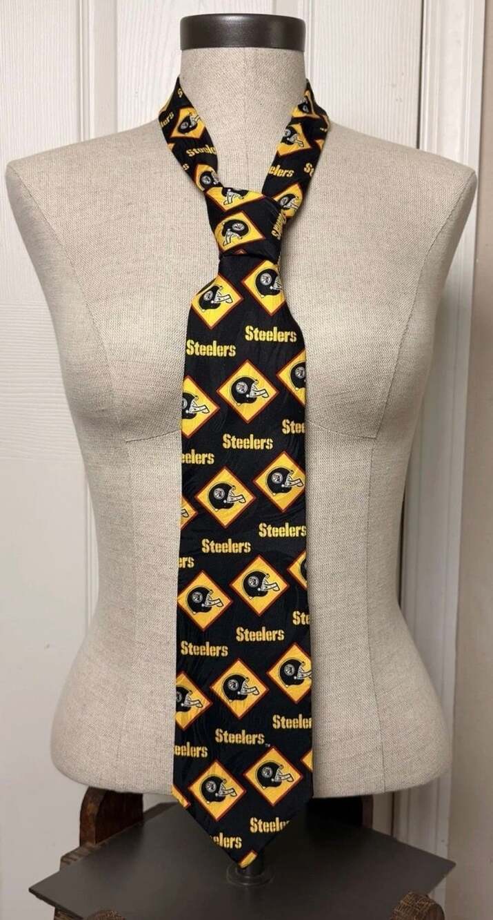 Ralph Marlin Pittsburgh Steelers Necktie 1995 Silk